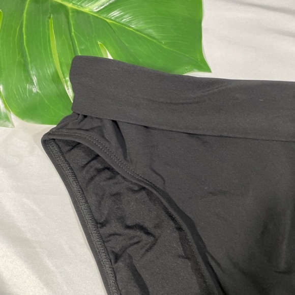 NEW Robin Piccone Kate‎ High Waist Bikini Bottoms in Black [SZ Small ] - Picture 3 of 12